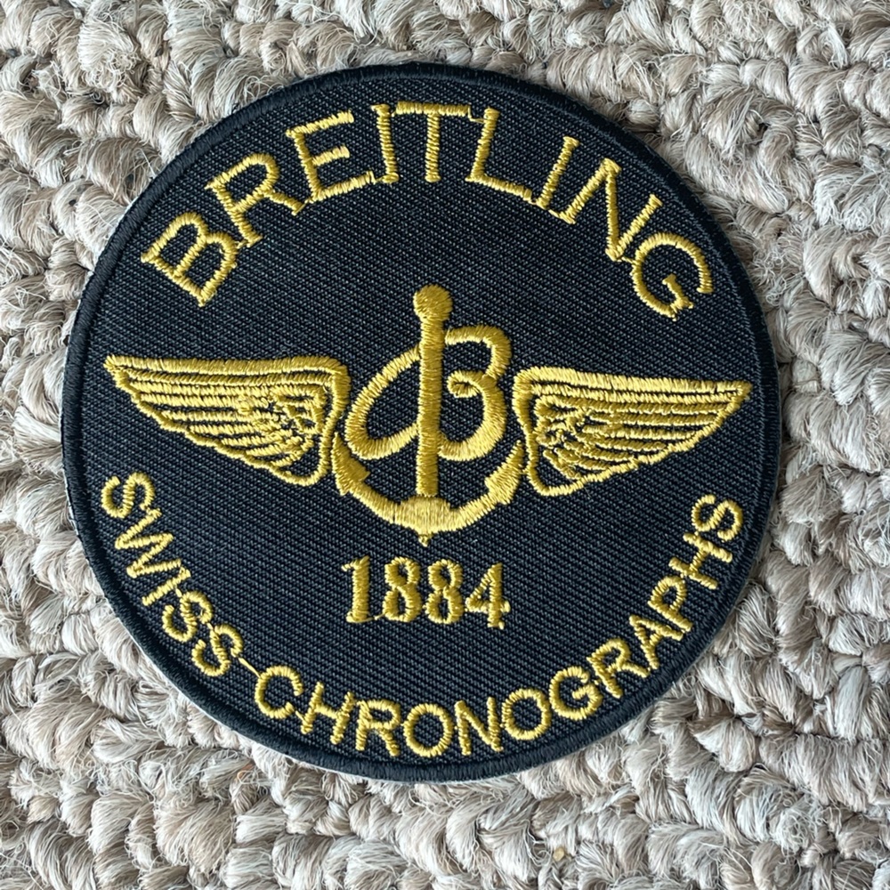 Breitling 3” iron on patch.
